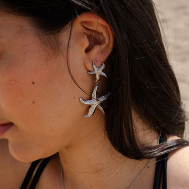 Cannes starfish studs silver - Smoothie London - Stainless Steel