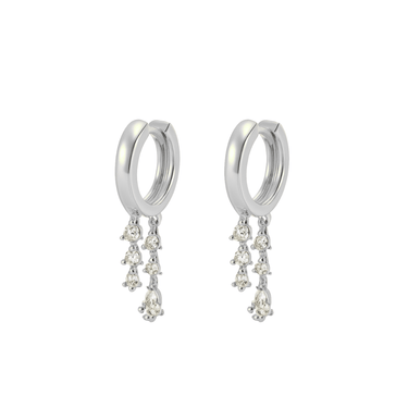 Cascade huggies Silver - Smoothie London - Sterling Silver