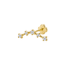 Comet flatback Gold - Smoothie London - Gold-plated Titanium