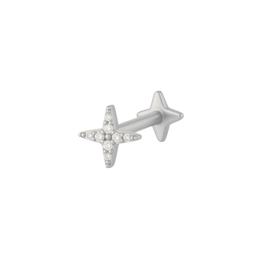 Demeter flatback Silver - Smoothie London - Titanium