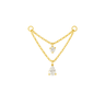 Dewdrop double chain gold - Smoothie London - 18k Gold - plated Sterling Silver