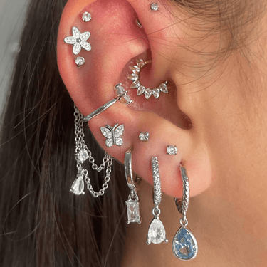 Dewdrop double chain silver - Smoothie London - Sterling Silver