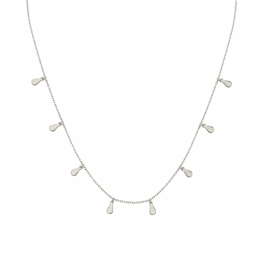 Dewdrop Midi Chain Silver
