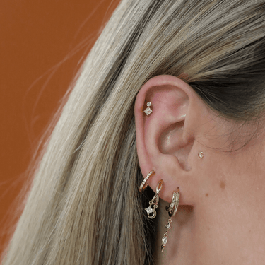 Discotheque Flatback Gold - Smoothie London - Gold - plated Titanium