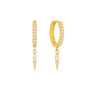 Donatella Huggies White - Smoothie London - Sterling Silver