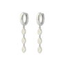 Drip Marquise huggies Silver - Smoothie London - Sterling Silver