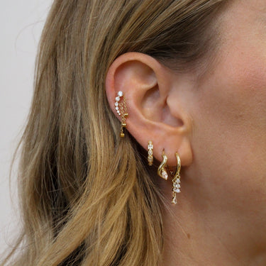 Drippy Chained Flatback Gold - Smoothie London - Gold - plated Titanium