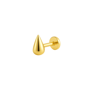 Droplet Flatback Gold - Smoothie London - Gold - plated Titanium