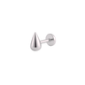 Droplet Flatback Silver - Smoothie London - Titanium