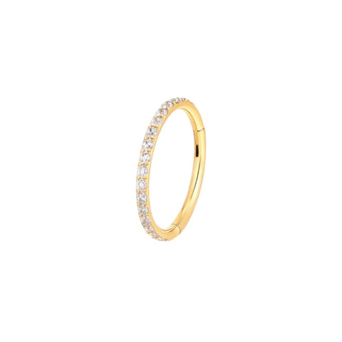 Eternity Pavé Clicker Gold