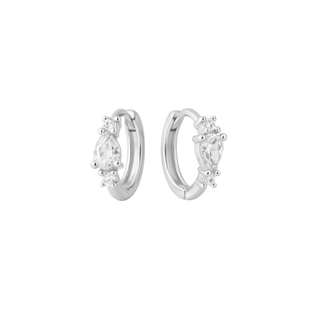 Ethereal huggies silver - Smoothie London - Sterling Silver