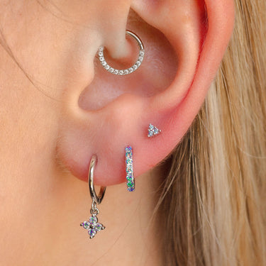 Everyday Ear Party Baby Blue/Silver - Smoothie London - Sterling Silver
