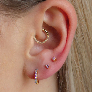 Everyday Ear Party Lilac/Gold - Smoothie London - Sterling Silver