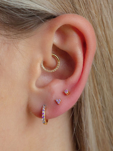 Everyday Ear Party Lilac/Gold - Smoothie London - Sterling Silver