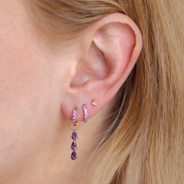 Everyday Ear Party Lilac/Gold - Smoothie London - Sterling Silver