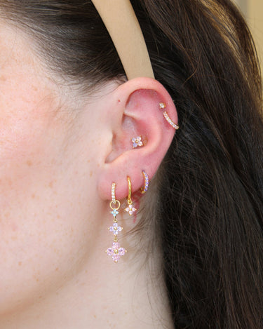 Everyday Ear Party Pink/Gold - Smoothie London - Sterling Silver