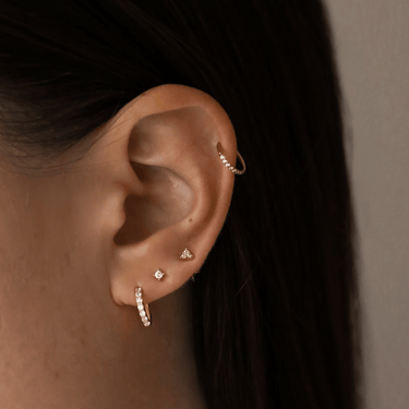Everyday Ear Party White/Gold - Smoothie London - 18k Gold - plated Sterling Silver