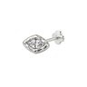 Flicker Flatback Clear/Silver - Smoothie London - PureTone Titanium Silver