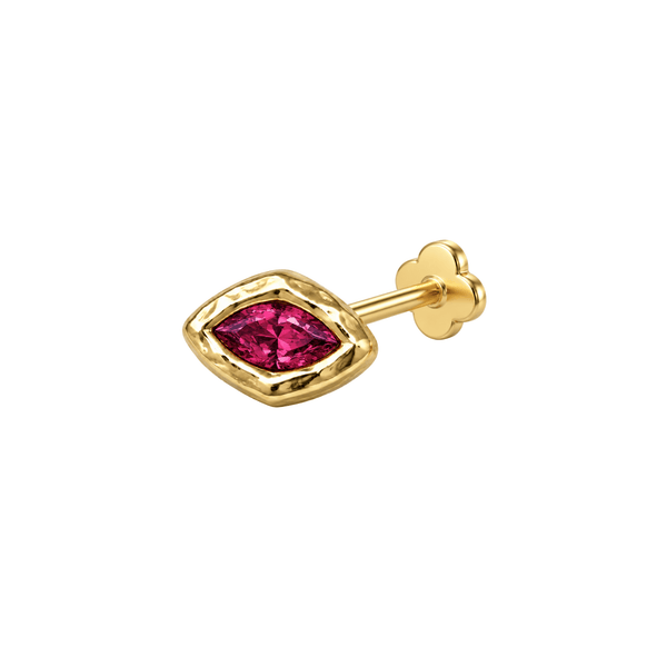 Flicker Flatback Ruby/Gold