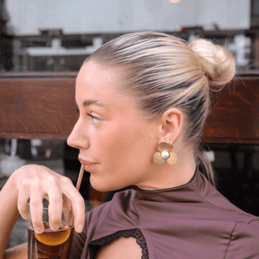 Flora Everluxe Studs - Smoothie London - 18k Gold - plated Stainless Steel