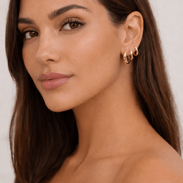Frankie Everluxe Hoops - Smoothie London - 18k Gold - plated Stainless Steel