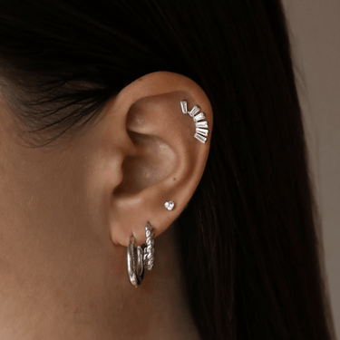 Frankie Everluxe Hoops Silver - Smoothie London - 18k Gold - plated Stainless Steel