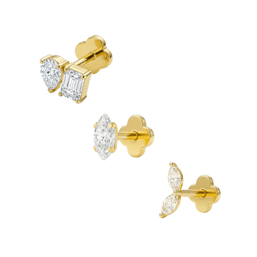 Frosted Implantium Bundle Gold - Smoothie London - Gold - plated Titanium