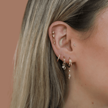 Gaia Huggies Gold - Smoothie London - 18k Gold - plated Sterling Silver