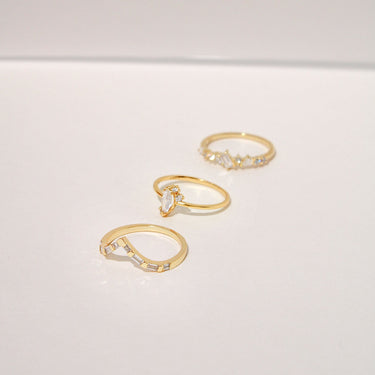 Geo Jacket Stacking Ring - Smoothie London - Sterling Silver