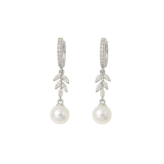 Heirloom Pearl Huggies Silver - Smoothie London - Sterling Silver