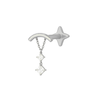 Hera Hidden helix Silver - Smoothie London - Gold - plated Titanium
