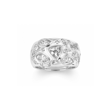 Kaleidescope Ring Silver - Smoothie London - PureTone™ Waterproof Silver