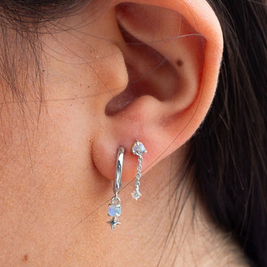La Riviera huggies silver - Smoothie London - Sterling Silver
