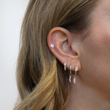 Large Zircon Flatback Silver - Smoothie London - Titanium