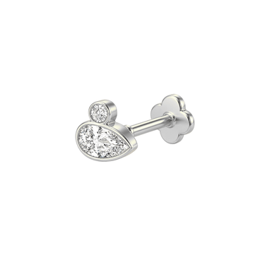 Last Drop flatback Silver - Smoothie London - PureTone Titanium Silver