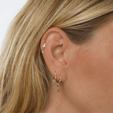 LIMITED EDITION Adelaine Huggies Gold/Espresso - Smoothie London - 18k Gold - plated Sterling Silver