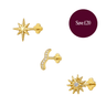 Lost Treasure Flatback Bundle Gold - Smoothie London - Gold - plated Titanium