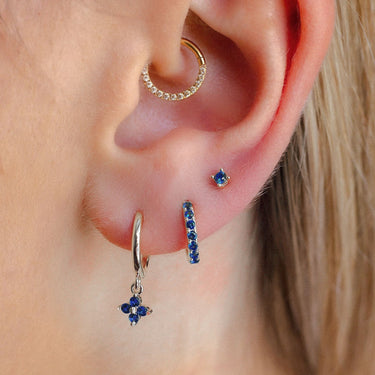 Lucky Charm Sapphire/Silver - Smoothie London - Sterling Silver