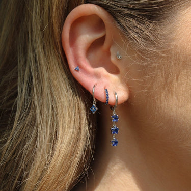 Lucky Charm Sapphire/Silver - Smoothie London - Sterling Silver