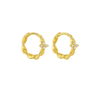Lucky Twist huggies Gold - Smoothie London - 18k Gold - plated Sterling Silver