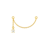 Luna connector chain gold - Smoothie London - 18k Gold - plated Sterling Silver