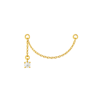 Luna connector chain gold - Smoothie London - 18k Gold - plated Sterling Silver
