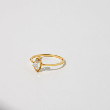 Marquise crystal stacking ring - Smoothie London - Sterling Silver