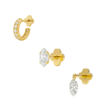 Marquise Implantium Bundle Gold - Smoothie London - Gold - plated Titanium