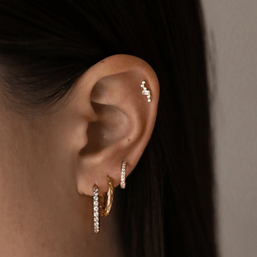 Mia Diamante Everluxe hoops - Smoothie London - 18k Gold - plated Stainless Steel