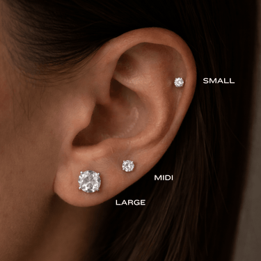 Midi Solitaire flatback Silver - Smoothie London - Titanium