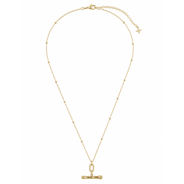 Molten T-bar Pendant Chain Gold - Smoothie London - PureTone™ Waterproof Gold
