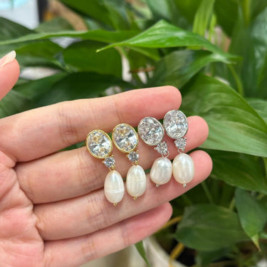Muse Pearl Drops Silver - Smoothie London - Freshwater pearls