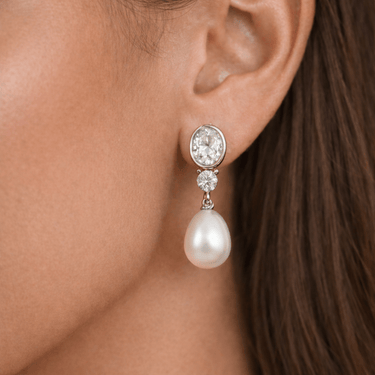 Muse Pearl Drops Silver - Smoothie London - Freshwater pearls