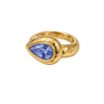 No Biggie Ring Sapphire - Smoothie London - PureTone™ Waterproof Gold